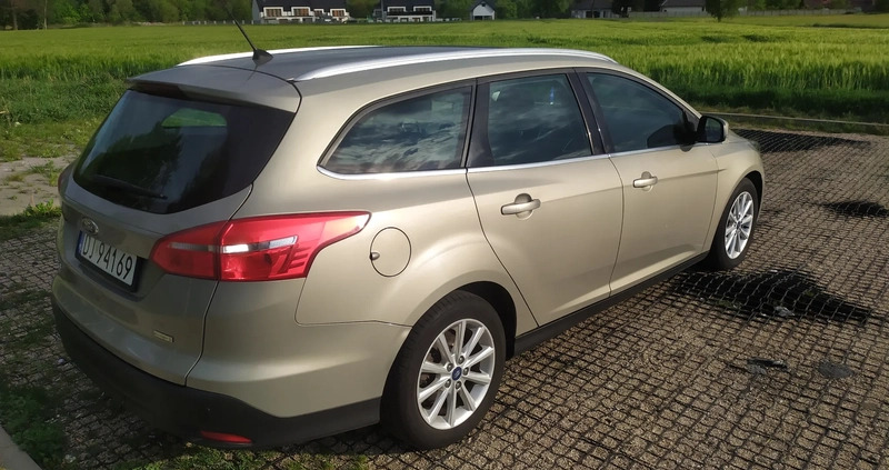 Ford Focus cena 35800 przebieg: 156800, rok produkcji 2015 z Góra małe 172